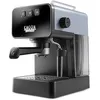 Image de Gaggia Machine à café manuelle Espresso Deluxe et cafetière à cappuccino avec mousse de lait gris tempête.