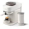 Image de Machine à expresso Baristina BAR303/00 cafetière à grain Blanche + mousseur à Lait