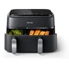 Image de Friteuse sans huile NA351/00 Airfryer double panier 9L Noir/Argent Série 3000 PHILIPS PHILIPS