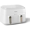 Image de Friteuse À Air Philips 3000 Série Double Panier 9 L Blanc Cuivre 2750 W