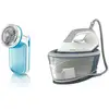 Image de Centrale vapeur philips bxa0019 00 6 bars 300 g bleu blanc avec rasoir anti bouloche BXA0019/00