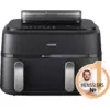 Image de Philips 5000 Series Na551/00 Friteuse Double 9 L Autonome 2750 W Friteuse D’air Chaud Noir, Argent