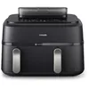 Image de Friteuse sans huile Philips NA551/00 5000 Series - double bac 9 l noire