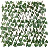 Image de Treillis extensible 180 x H 90 cm avec feuillage artificiel - Grille 7 x 7 cm
