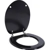 Image de Abattant WC bois MDF noir