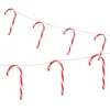 Image de Guirlande Lumineuse Cannes Bonbon 7 Bâtons 28 Led Avec Minuterie Longueur 330 Cm