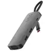 Image de Hub Multiport Usb-c 7 En 1 Vga Hdmi Displayport Power Delivery 100w Gris Lnq