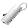 Image de Hub multiport pro 8-en-1 hdmi 8k usb-c power delivery 140w 10gbps linq gris LQ-LQ49081PS