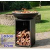 Image de BBQ Plancha Grill Amigo - Avec Housse de protection personnalisée et rangement bois Ø67cm Barbecue