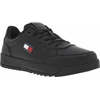 Image de Tommy Jeans - Tennis Tommy Jeans En Cuir Noires Et à Lacets - Noires 41