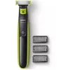Image de Tondeuse à barbe - PHILIPS - Oneblade QP2724/10 - 3 attaches (1 / 3 / 5 mm) incluses   sans fil rechargeable - Vert / Noir