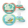 Image de AVENT ULTRA-AIR NIGHT TIME - Sucettes Orthodontiques - Décor Bleu Animaux - 6-18 Mois 2 Sucettes