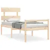 Image de Lit Pour Personne gée Sans Matelas Bois Massif Vidaxl