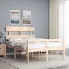 Image de vidaXL Lit pour personne âgée sans matelas 140x190 cm bois massif 3195331