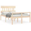 Image de Lit Pour Personne gée Sans Matelas 140x190 Cm Bois Massif Vidaxl