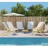 Image de Serviettes De Plage 6 Pcs Blanc 60x135 Cm Tissu 400 Gsm Vidaxl