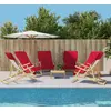 Image de Serviettes De Plage 6 Pcs Bordeaux 60x135 Cm Tissu 400 Gsm Vidaxl