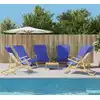 Image de Serviettes De Plage 6 Pcs Bleu Royal 60x135 Cm Tissu 400 Gsm Vidaxl