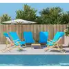 Image de Serviettes De Plage 6 Pcs Turquoise 60x135 Cm Tissu 400 Gsm Vidaxl