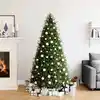 Image de Ensemble De Boules De Noël 111 Pièces Blanc Et Gris Polystyrène Vidaxl
