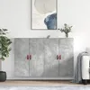 Image de Armoires Murales 2 Pcs Gris Béton 69,5x34x90 Cm Vidaxl