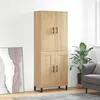 Image de Buffet Haut Chêne Sonoma 69,5x34x180 Cm Bois D'ingénierie Vidaxl