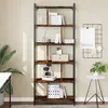 Image de Bibliothèque 6 Niveaux Chêne Fumé 76x32x192cm Bois D'ingénierie Vidaxl