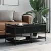 Image de Table Basse Noir 99x50x50 Cm Bois D'ingénierie Vidaxl