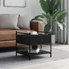 Image de vidaXL Table basse noir 50x50x50 cm bois dingénierie 833965