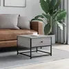 Image de Table Basse Sonoma Gris 51x51x40 Cm Bois D'ingénierie Vidaxl