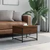 Image de Table Basse Chêne Marron 51x51x40 Cm Bois D'ingénierie Vidaxl