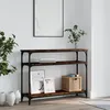 Image de Table Console Chêne Fumé 100x29x75 Cm Bois D'ingénierie Vidaxl
