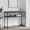 Image de Table Console Chêne Fumé 100x35,5x75 Cm Bois D'ingénierie Vidaxl