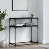 Image de Table Console Noir 75x35,5x75 Cm Bois D'ingénierie Vidaxl