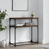 Image de Table Console Chêne Marron 75x35,5x75 Cm Bois D'ingénierie Vidaxl