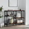 Image de Table Console Chêne Fumé 102x29x75 Cm Bois D'ingénierie Vidaxl