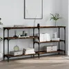 Image de Table Console Chêne Fumé 160x29x75 Cm Bois D'ingénierie Vidaxl