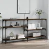 Image de Table Console Chêne Marron 160x29x75 Cm Bois D'ingénierie Vidaxl