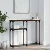 Image de Table Console Chêne Marron 90x22,5x75 Cm Bois D'ingénierie Vidaxl