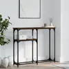 Image de vidaXL Table console chêne marron 90x225x75 cm bois dingénierie 834094
