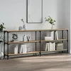 Image de Table Console Chêne Sonoma 200 X 29 X 75 Cm Bois D'ingénierie Vidaxl