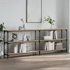 Image de vidaXL Table console chêne sonoma 200x29x75 cm bois dingénierie 834111