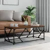 Image de vidaXL Table basse Chêne marron 100x50x40 cm Bois dingénierie 834129