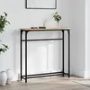 Image de Table Console Chêne Sonoma 75x19,5x75 Cm Bois D'ingénierie Vidaxl