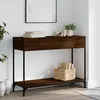Image de Table Console Chêne Marron 100x34,5x75 Cm Bois D'ingénierie Vidaxl