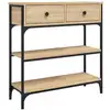 Image de Vidaxl table console chêne sonoma 72,5x25x75 cm bois d'ingénierie