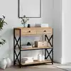 Image de Table Console Chêne Sonoma 75x28x75 Cm Bois D'ingénierie Vidaxl