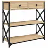 Image de Vidaxl table console chêne sonoma 75x28x75 cm bois d'ingénierie