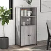Image de vidaXL Buffet haut sonoma gris 62x36x121 5 cm bois dingénierie 834213