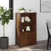 Image de Buffet Haut Chêne Marron 62x32x103,5 Cm Bois D'ingénierie Vidaxl